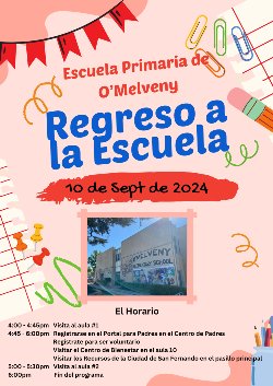 Back to School Spanish Flyer